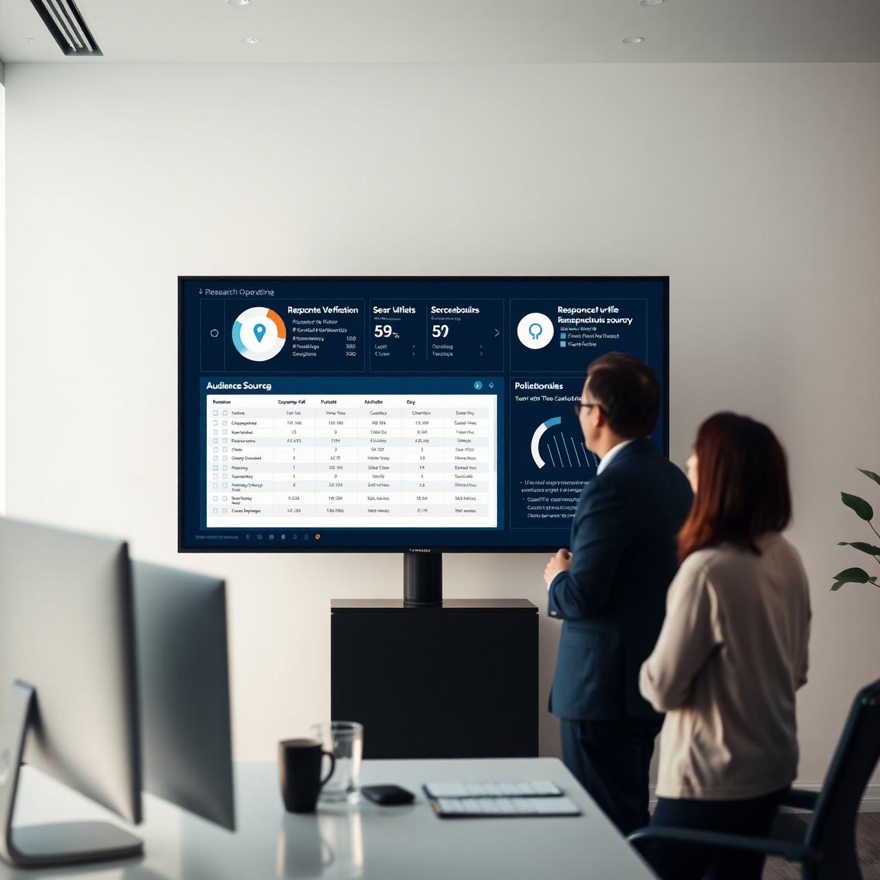 Research operations team reviewing a respondent verification dashboard